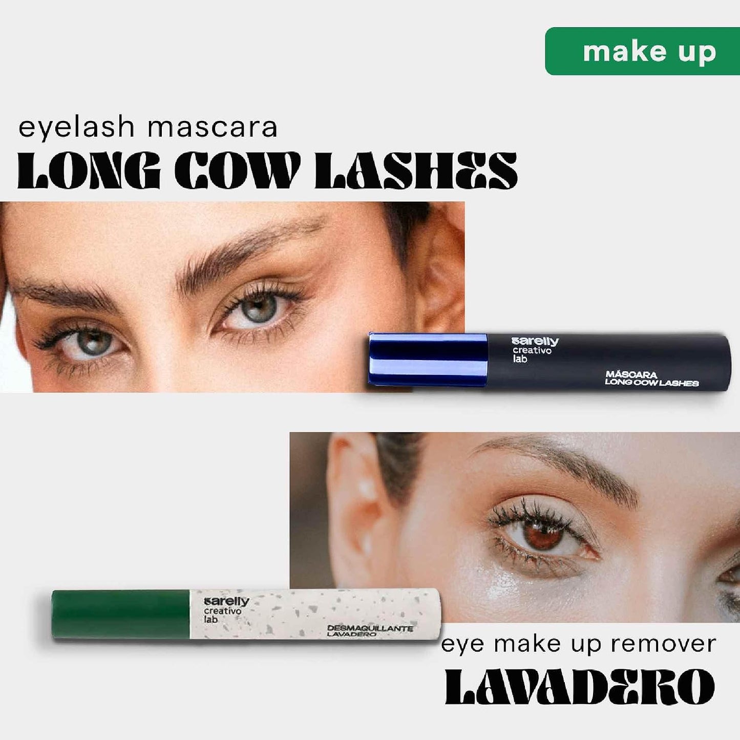 SARELLY Waterproof Mascara - Volumizing & Lengthening Formula | Vegan & Cruelty-Free