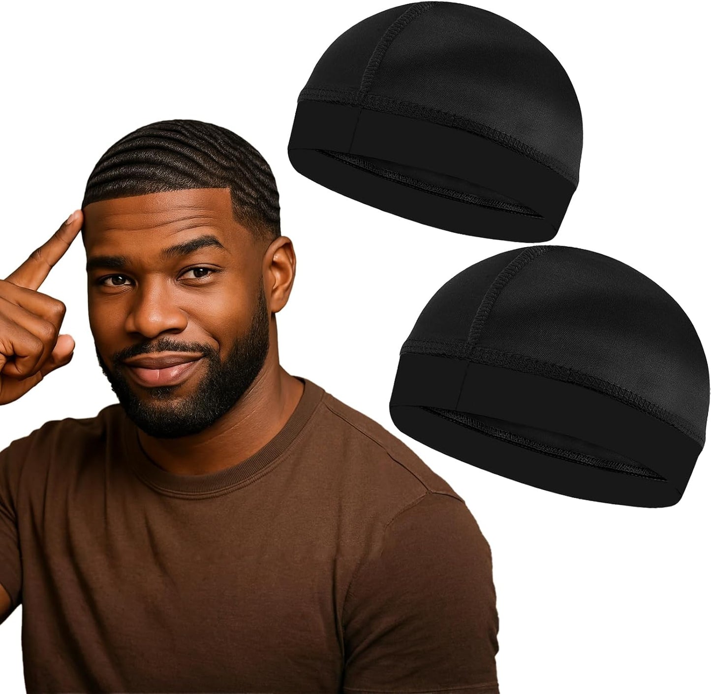 Wave Caps for Men - Premium Compression Durag for 360, 540, 720 Waves | Adjustable Fit
