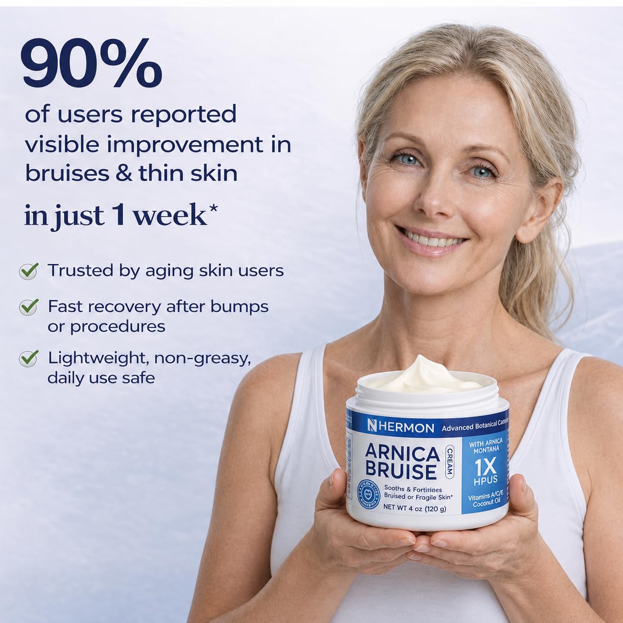 Hermon Arnica Bruise Cream with Vitamin K (4 Fl Oz (Pack of 1))