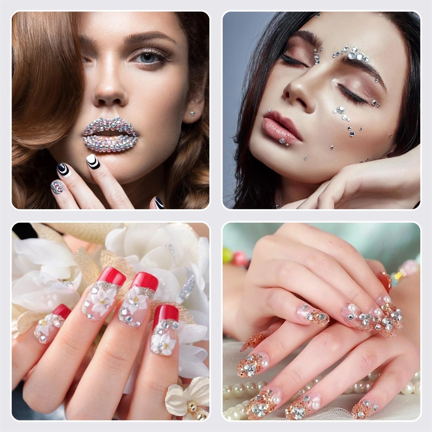 Rhinestone Picker Tool, 2 Pack Rhinestone Pen Bedazzling Pen with Tray