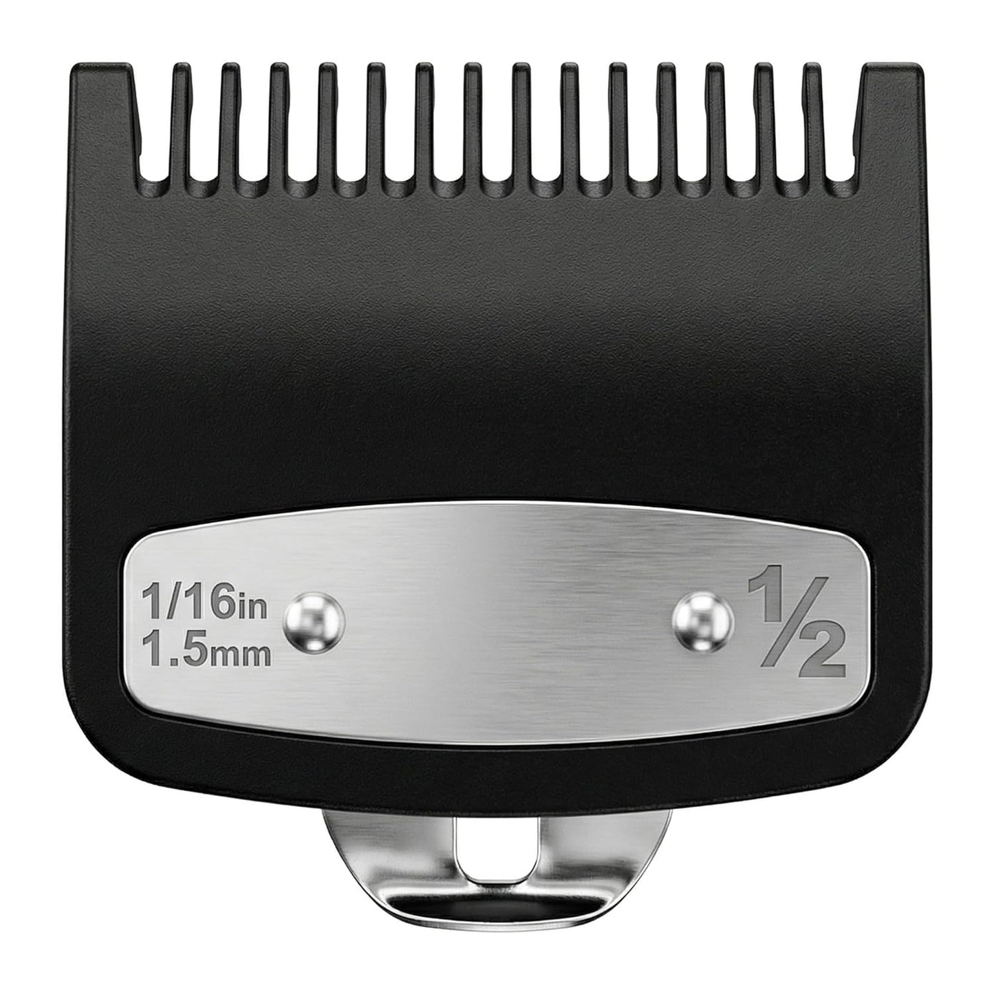 Clipper Guards Set - Compatible with Wahl Clipper | 1.5mm Metal Guide Comb Attachment, 1/16" for Professionals, Black