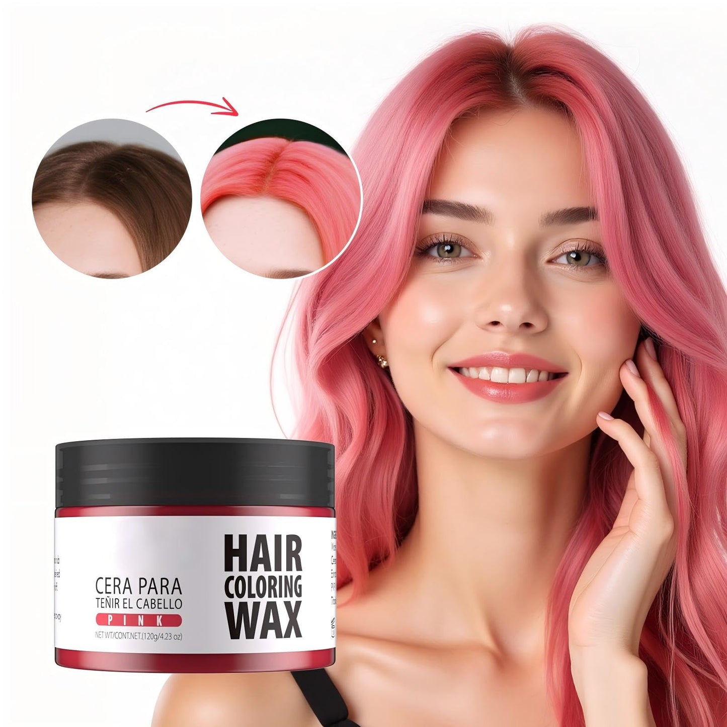 Gowwim Hair Wax Color, Temporary Hair Dye Color Wax Natural Hold & Non - Greasy for Women & Men 4.23 Oz Purple