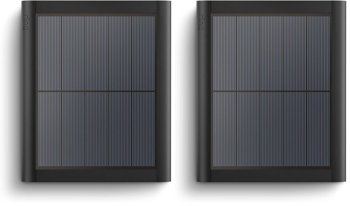 Solar Panel for Ring Outdoor Cameras - 4W Power Supply for Stick Up & Spotlight Cam - Black
