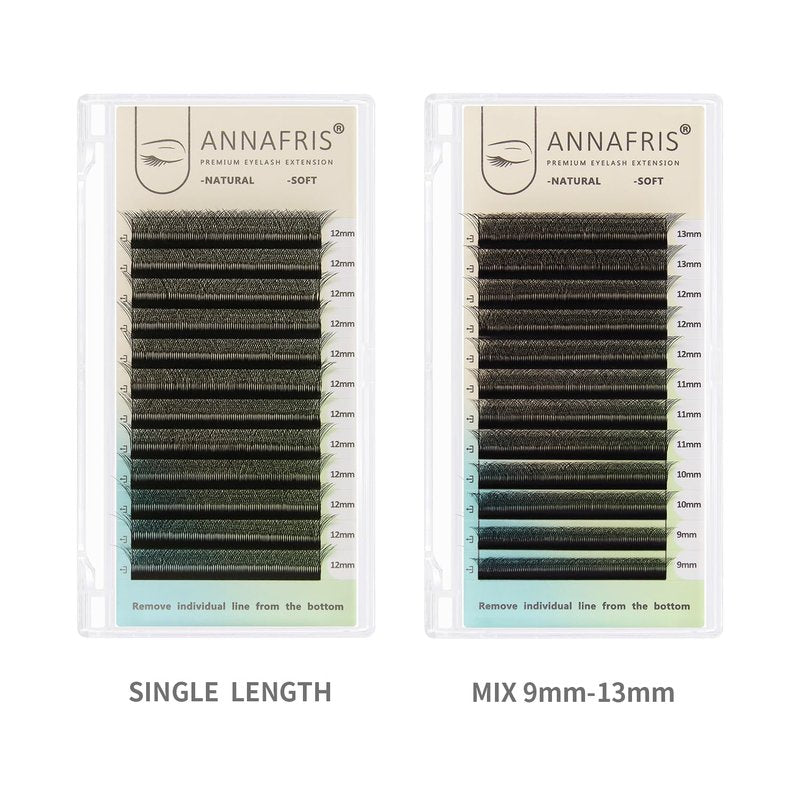 ANNAFRIS 5D Premade Fan W Shape Eyelash Extensions Volume Self Fanning False Lashes Makeup Supplies Professional Use Lash Extension