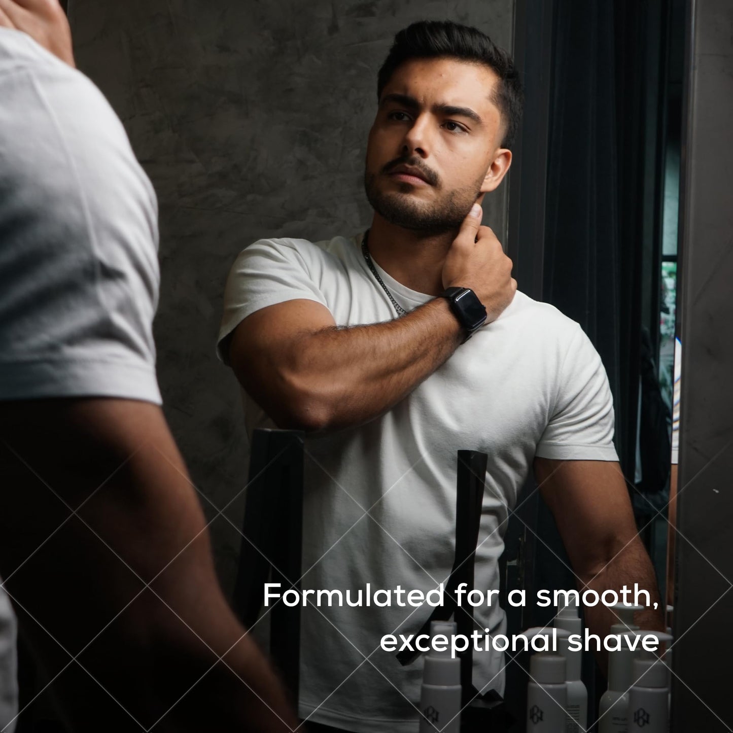 Black White Shave Cream PRO with Shea Butter, Fights Nicks, Cuts and Razor Burn for All Skin Types