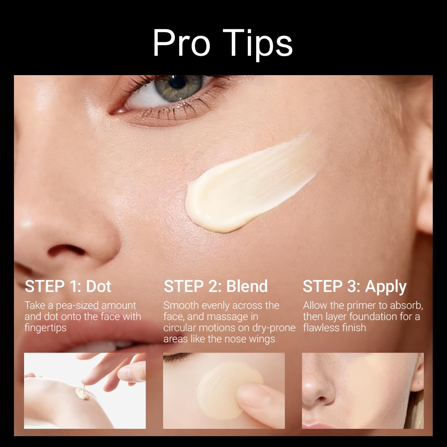 CARSLAN Black Magnet Moisturizing Primer Cream, Hydrating Face Primer That Smooths Skin & Grips Makeup, Pore Blurring Makeup Primer, Long Lasting Makeup Base for Dry & Oily Skin, 1.23 Oz