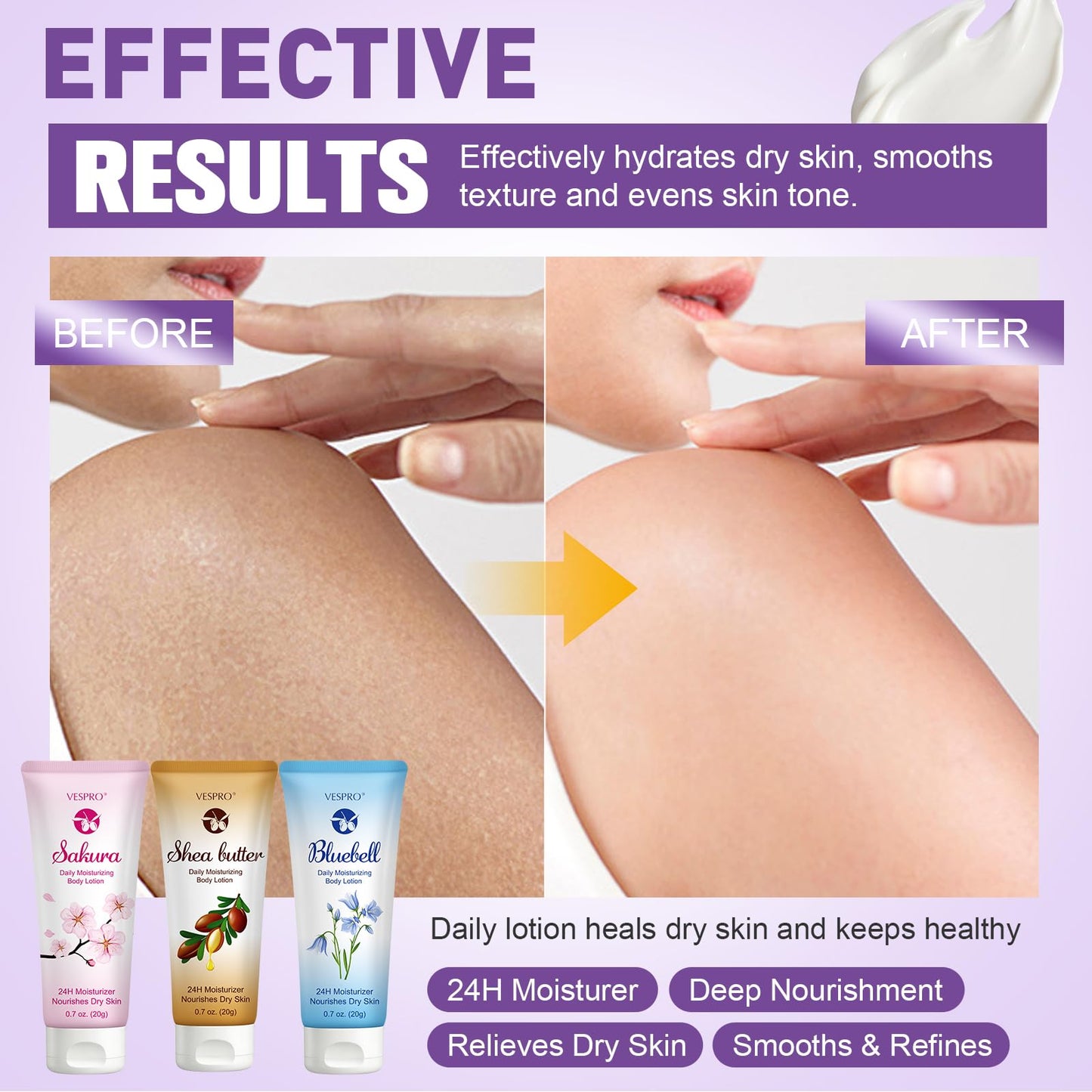 VESPRO 100 Pack Mini Body Lotion Gift Bulk for Dry Skin, Body Moisturizer Travel Lotion Bulk Gift for Women, Valentines Day Gifts Bulk Thank You Gifts, Spa Gifts, Teacher Gifts, Bulk Gifts for Women