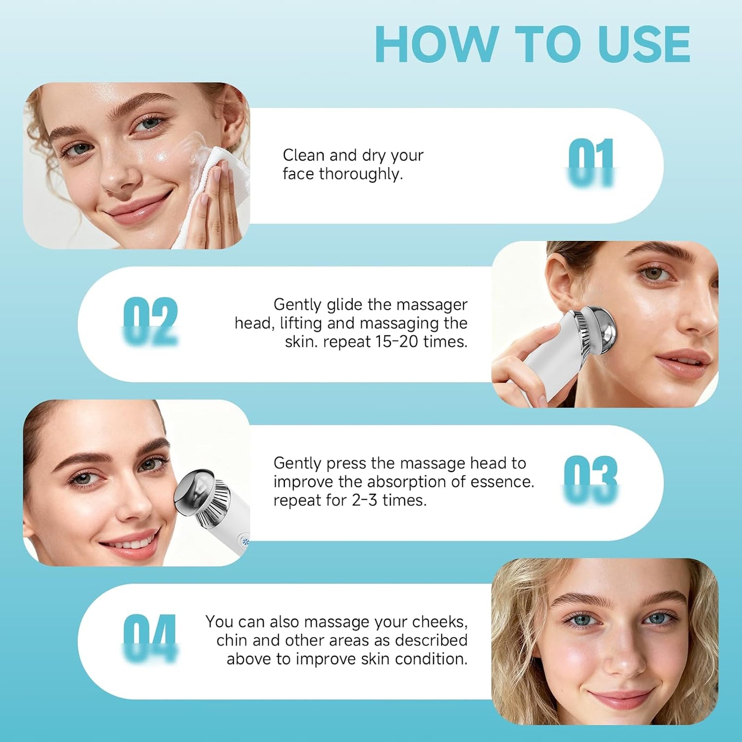 Depuffing Wand for Face & Eyes - 2-in-1 Cold & Heat Therapy | Adjustable Temp Beauty Tool for Puffiness & Dark Circles