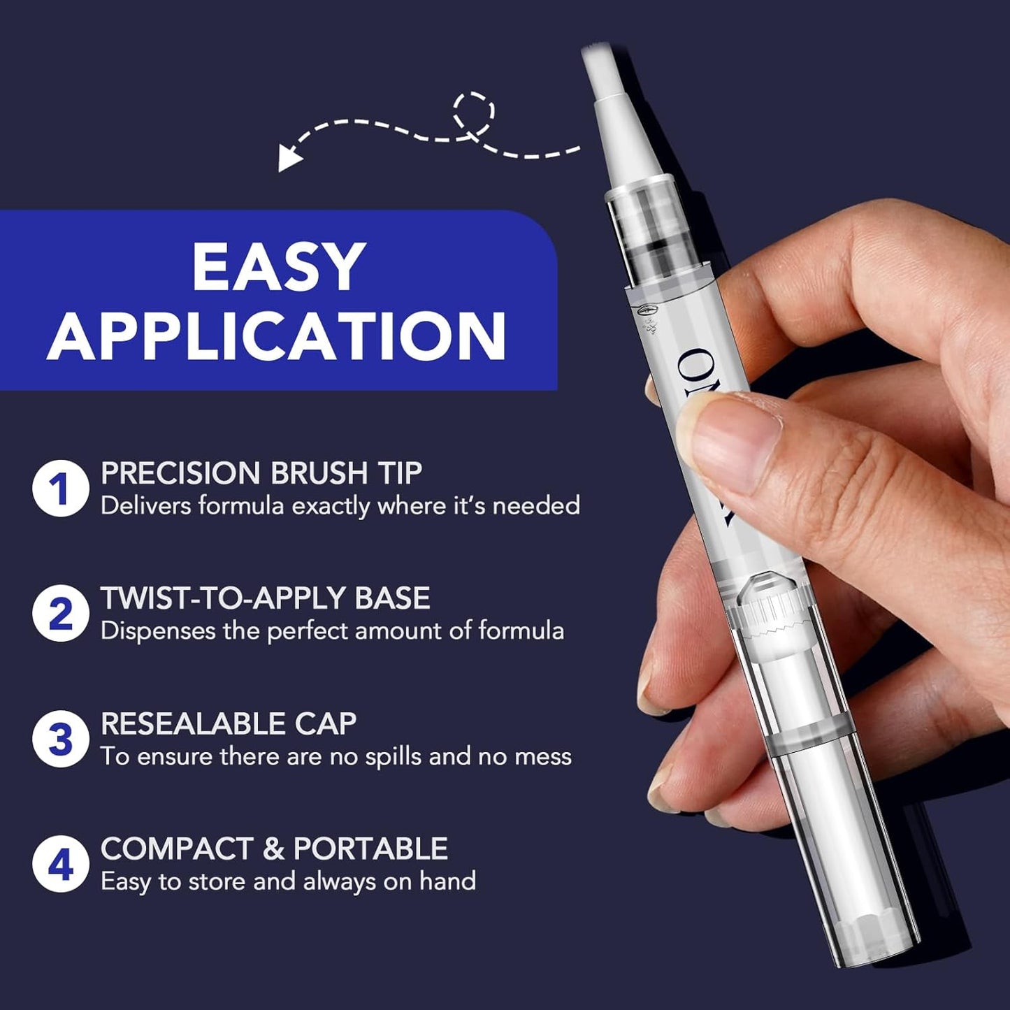 Toenail Fungus Treatment Pen - Extra Strength 25% Undecylenic Acid | Tea Tree & Jojoba - 5 Pack Fungal Nail Repair Kit