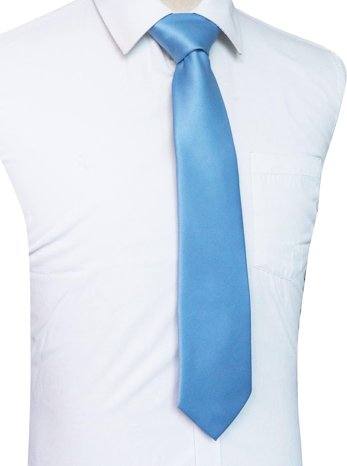 Solid Color Tie for Men - Business & Wedding Necktie | Elegant Design