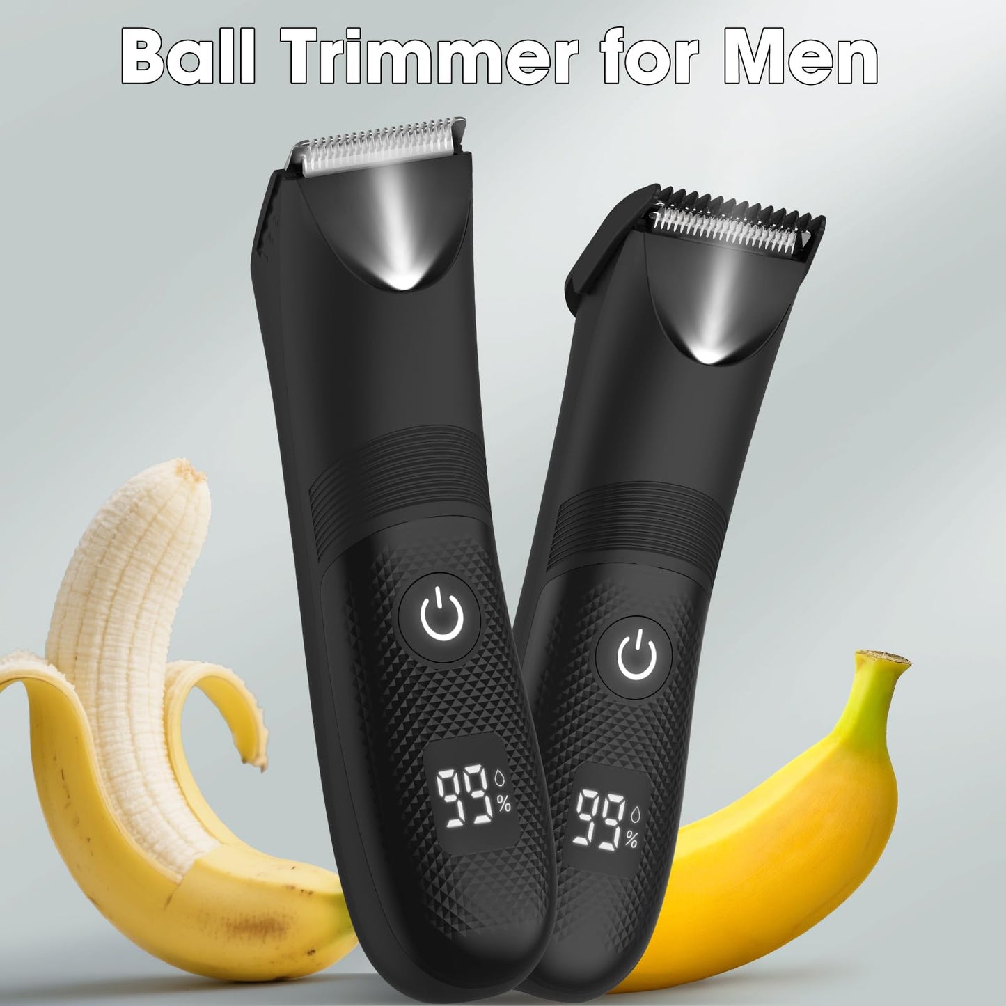 Manscape Body and Ball Trimmer for Men, Pubic Groin Hair Trimmer Ball Shaver Body Groomer Men, Wet/Dry Smooth Shaving, IPX7 Waterproof