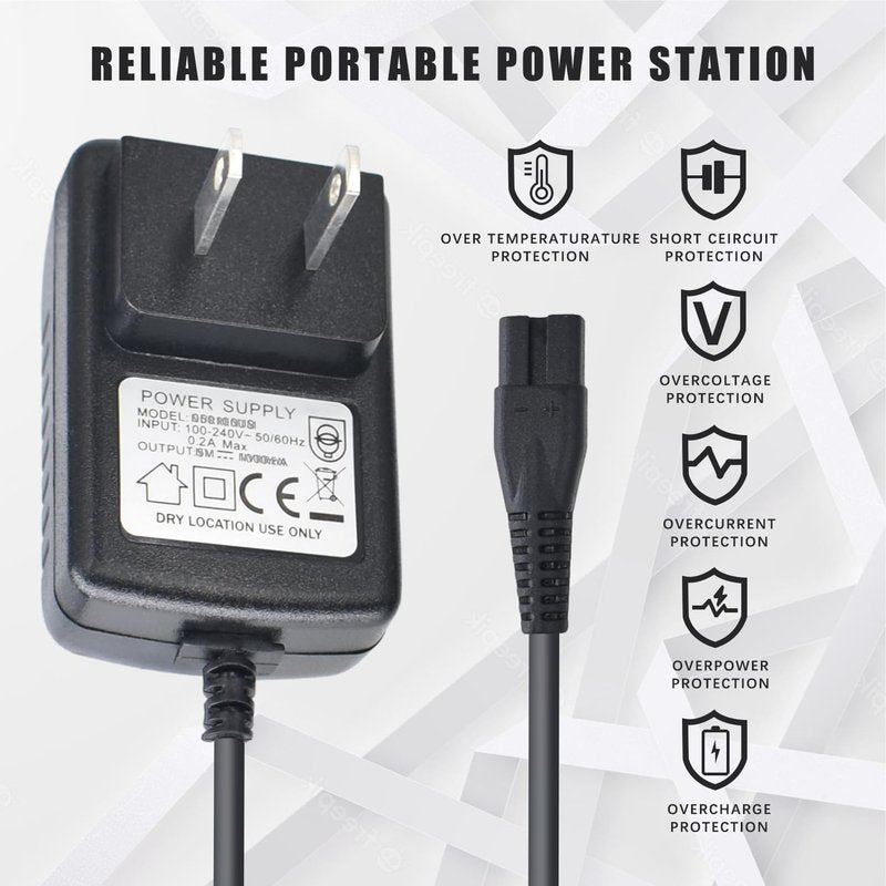 4.5V Charger for BaByliss PRO Trimmer FX870 FX788 FX787 FXSSM FX820 FX726 FX825,Replacement Power Cord Compatible with BaBylissPRO Clipper Charging Cord