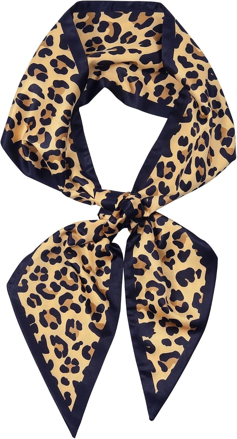 Cherry Head Scarf for Women - Long Thin Satin Hair & Neck Wrap | Fashion Accessory
