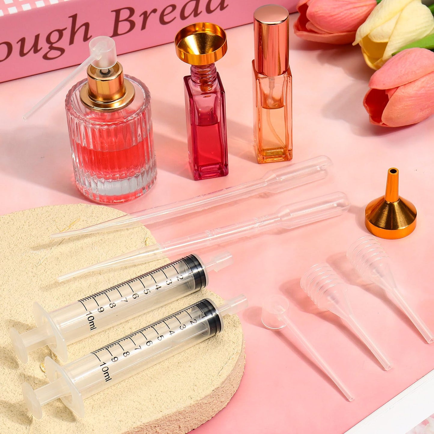 10pcs Perfume Refill Tool Kit,Plastic Perfume Dispenser Transfer Tools,Travel Refill Tool Set for Liquid Cologne Fragrance Sample Essential Oils (10ml/10pcs)