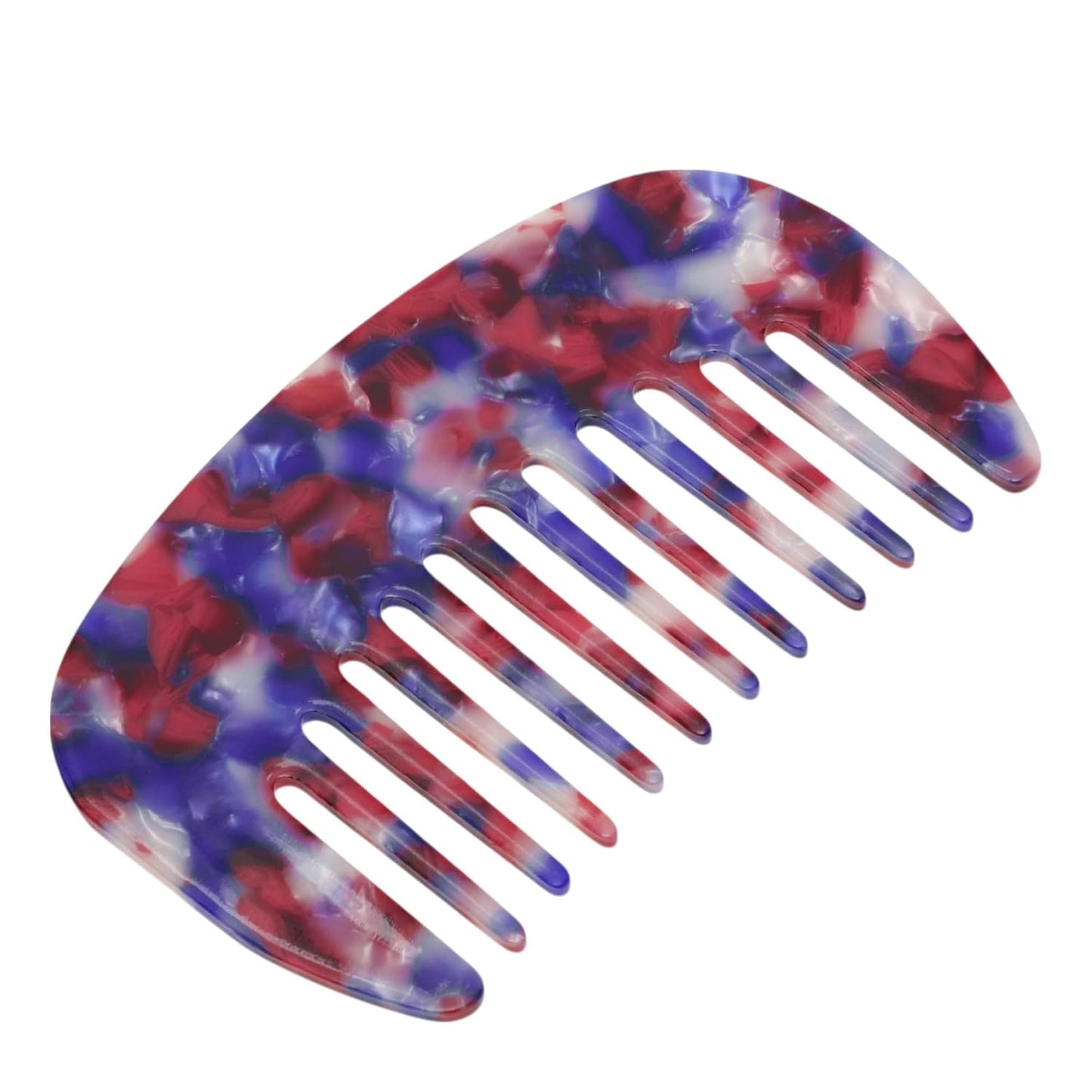Wide Tooth Comb for Thick Curly Hair - Anti-Static Travel Comb | Emerald Green