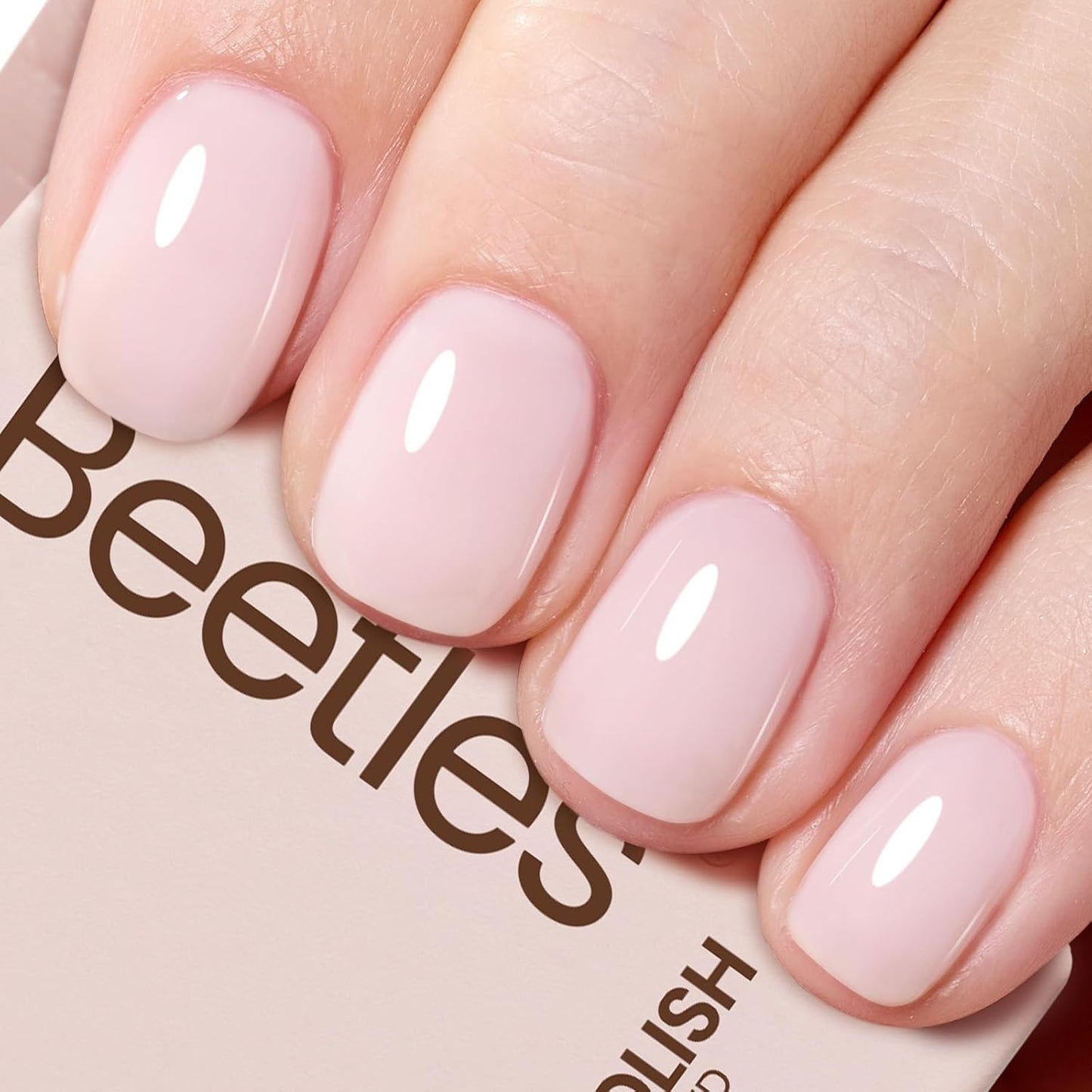 Beetles Mauve Gel Nail Polish - Dusty Rose Pink Purple UV Soak Off | 15ml Long Lasting Glossy Finish for Salon & Home