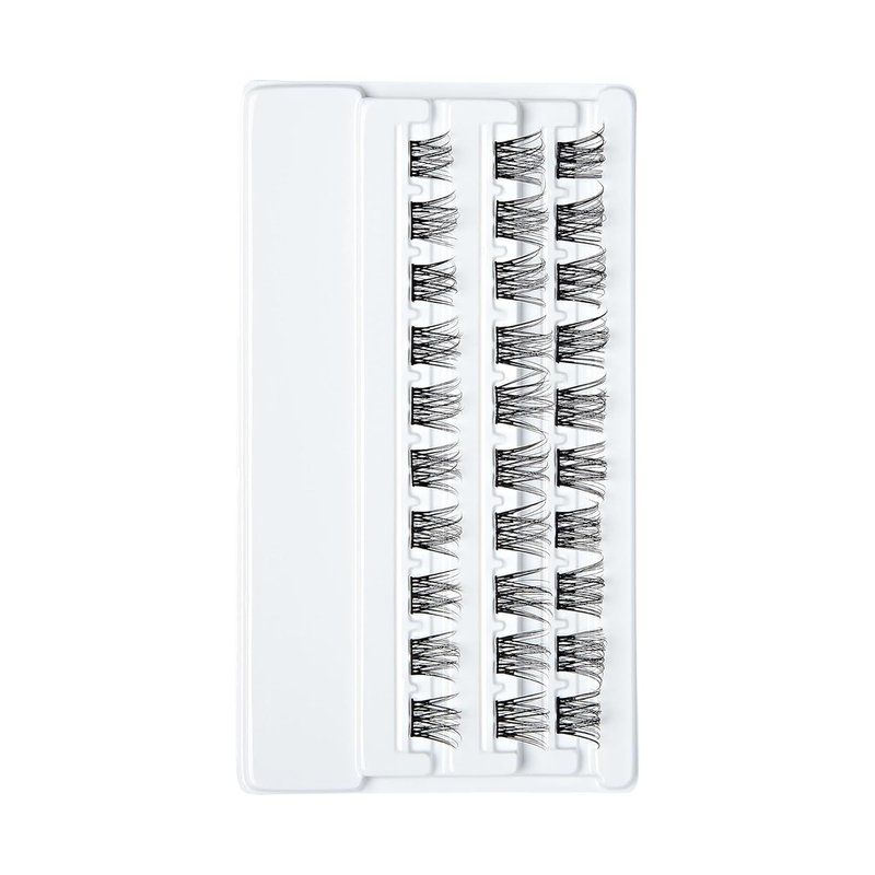 Impress False Eyelashes - Wispy Lash Clusters, 10mm-14mm | 30 Reusable, Contact Lens Friendly, Easy to Apply