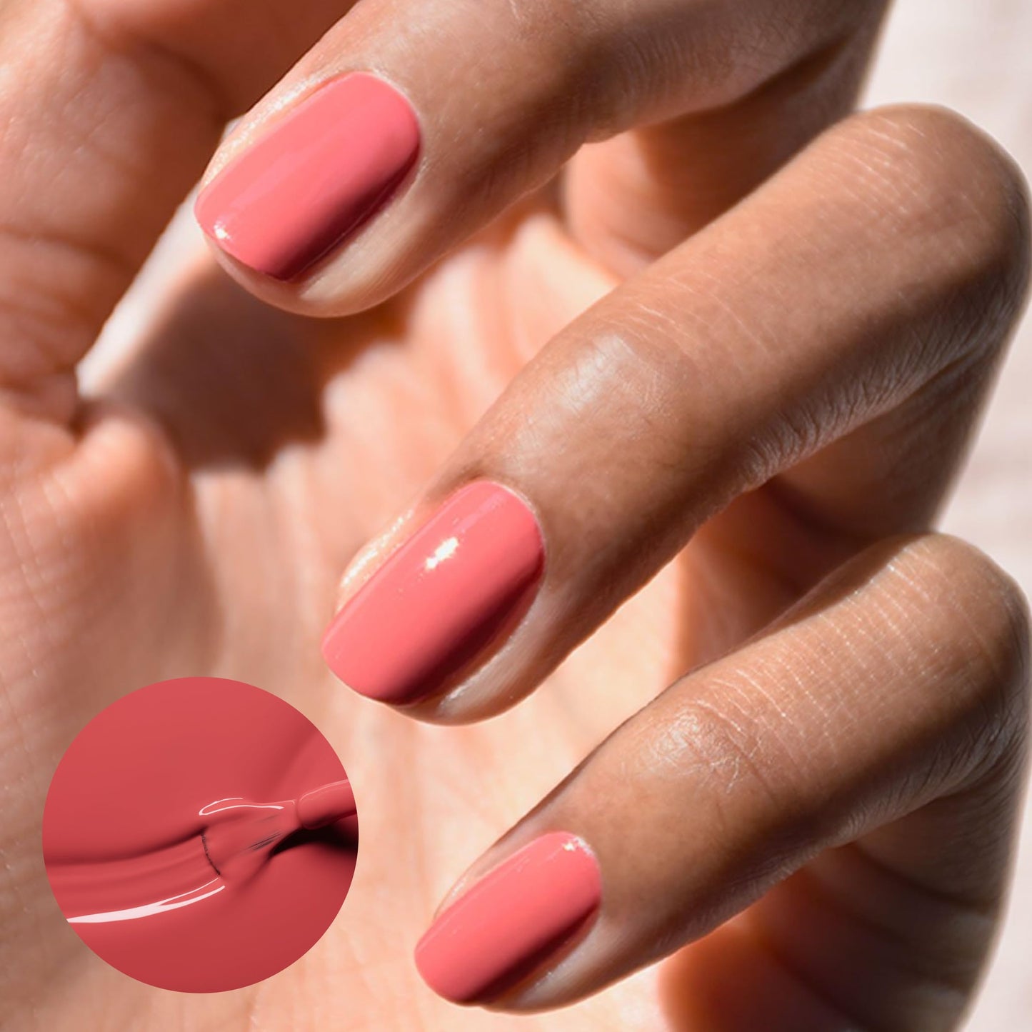 Manucurist Green Quick Dry Nail Polish Bois de Rose - Dusty Pink Nail Polish - 9-Free, Plant-Based and Vegan - Non Toxic - Natural Classic - Nails Care - Manicure - Made in France - 0.5 fl oz