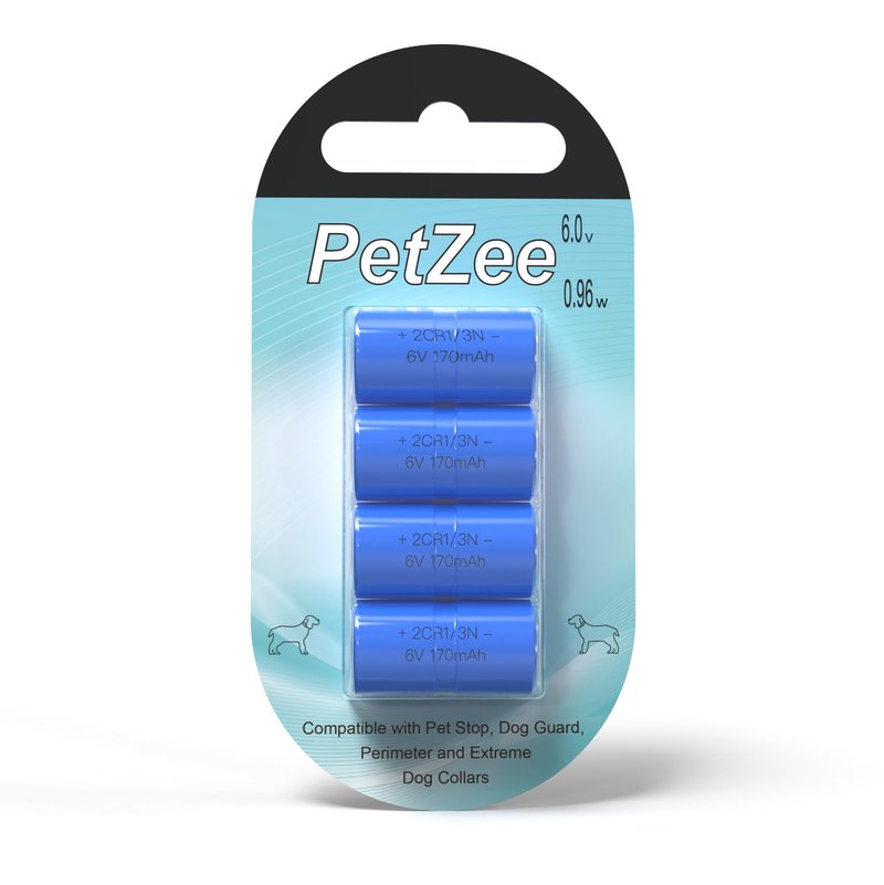 2CR1/3N 170mAh Battery Compatible with Pet Stop, and Dog Guard, Perimeter and Extreme Dog Collars, 4PK