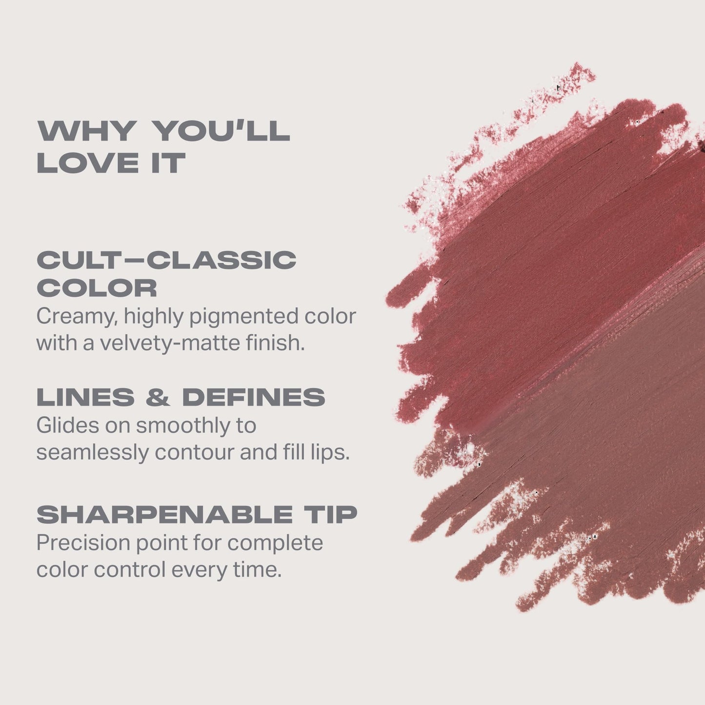 Morphe Signature Lip Liner Pencil - Creamy, Long Lasting Definer for Precise Shaping and Filling - Lip Makeup Essential with Smooth Glide - Professional Lipliner Pencil - Makeup Talk (0.05 oz)