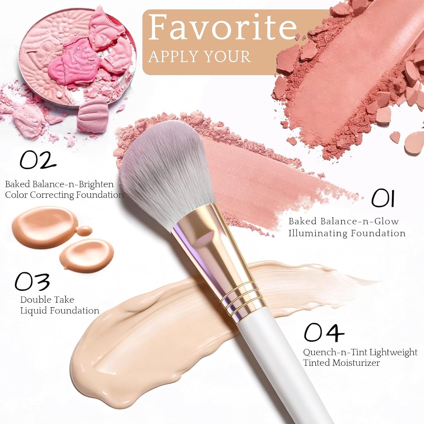 Makeup Brush Set - 15 Professional Synthetic Brushes for Foundation, Concealers & Eyeshadow | Includes Travel Storage Bag
