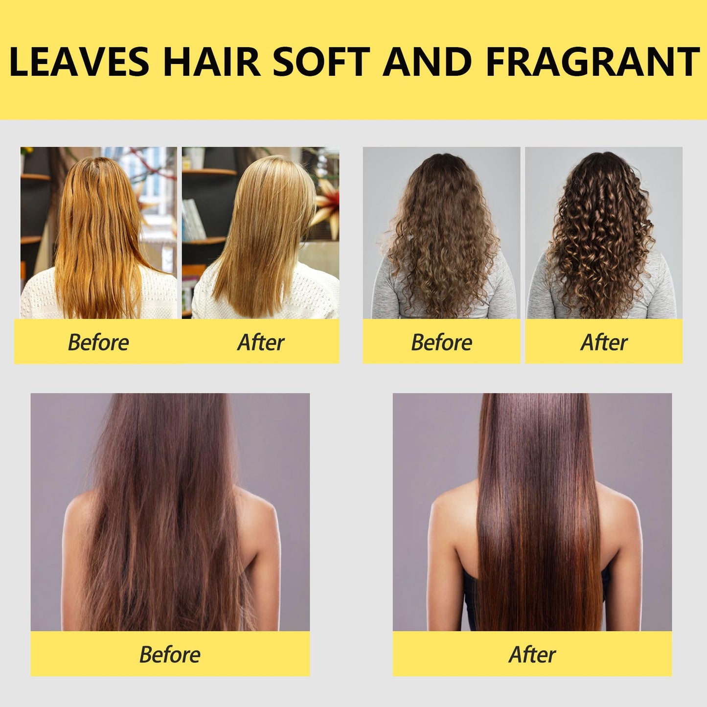 Fadelo Keratin Hair Treatment, Deep Conditioning Hair Mask for Damaged Hair with Collagen & Keratin, Professional Hair Care Solution, 500ml (16.9 Fl Oz)