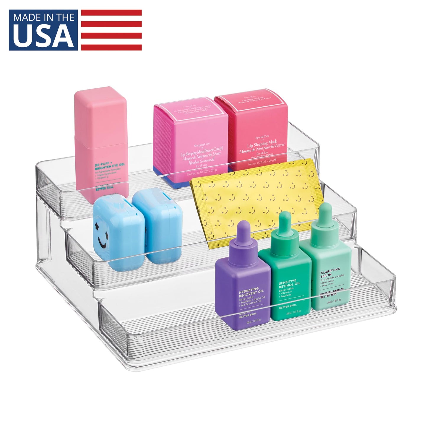 iDesign Nail Polish Organizer, 3-Tier Clear Display Stand