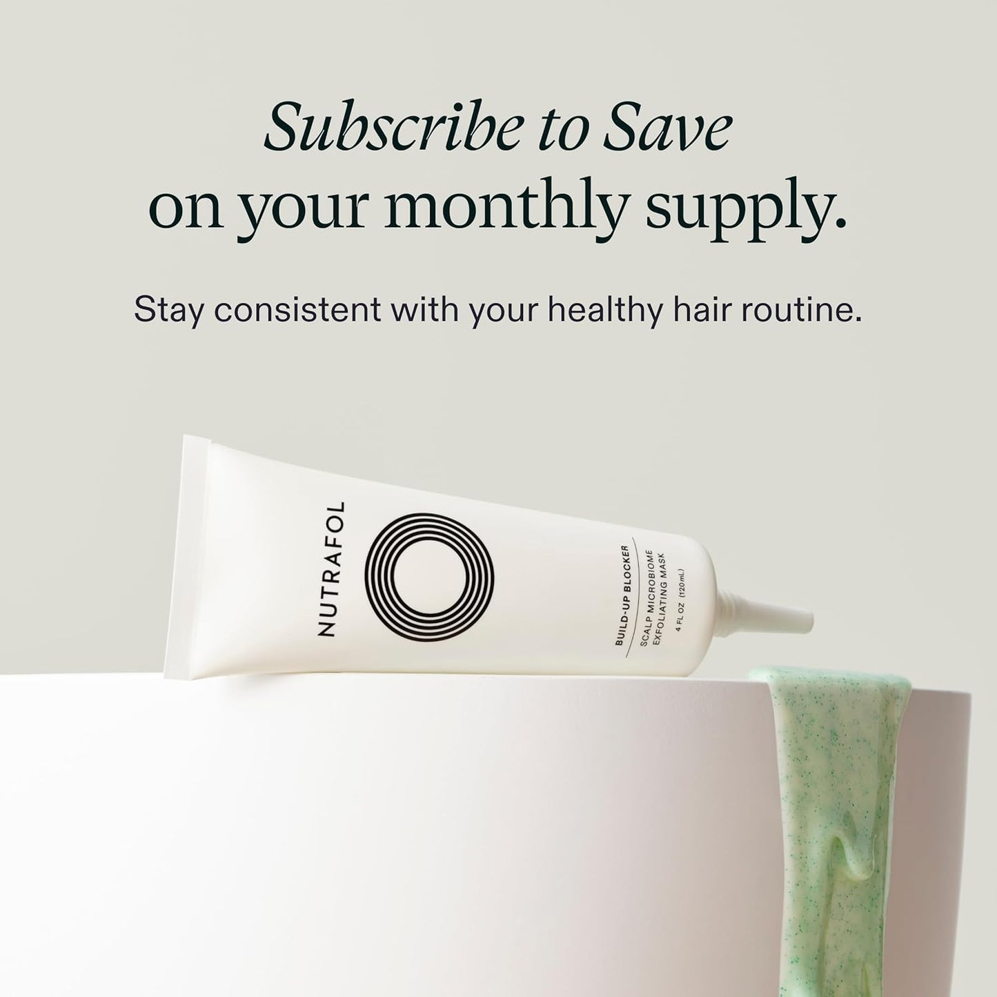 Nutrafol Exfoliating Scalp Mask - Remove Product Build-Up & Oil for Healthier Hair | 4 Fl Oz Bottle