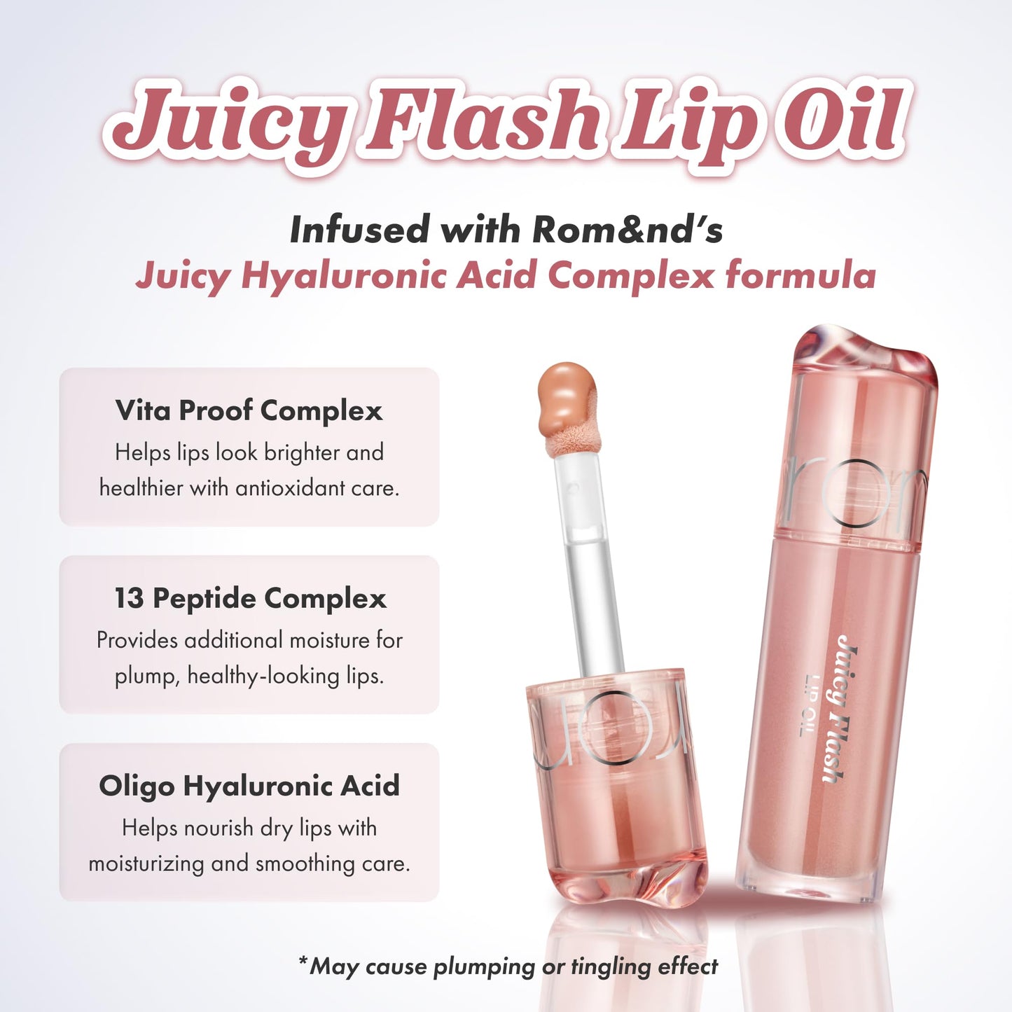 rom&nd JUICY FLASH LIP OIL 01 POMELO LIGHT