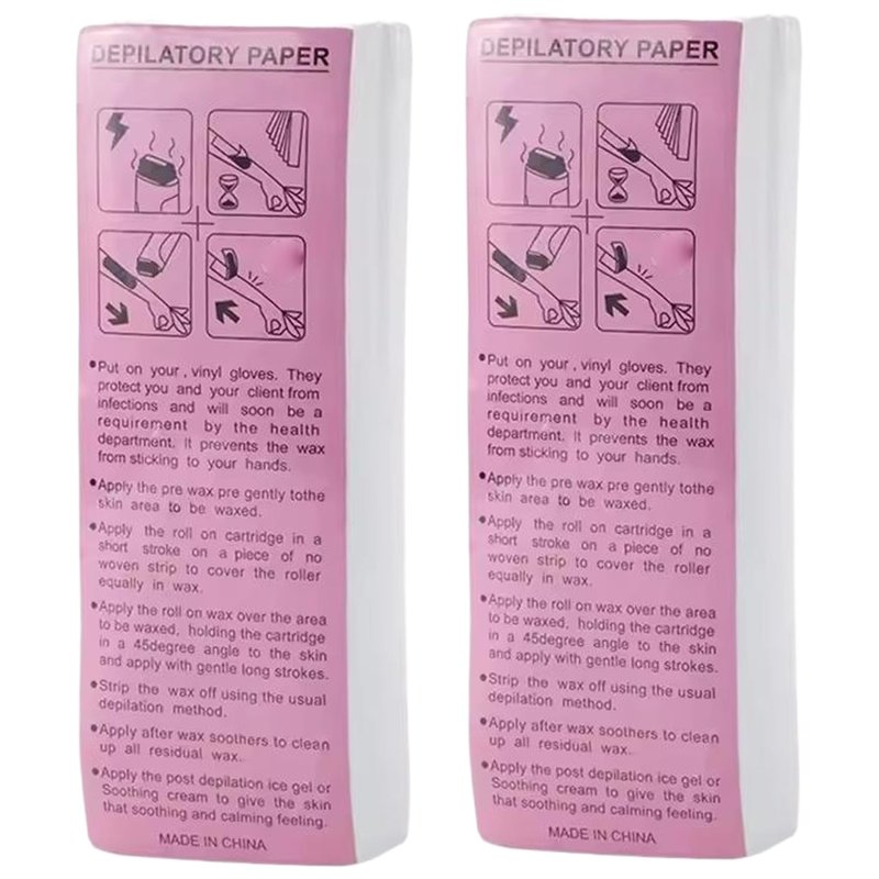 Wax Strips for Legs, 200 Sheets Wax Strips for Hair Removal 8x3 Inch Thickened Cotton Fiber Hair Removal for Legs, Armpits, Arms