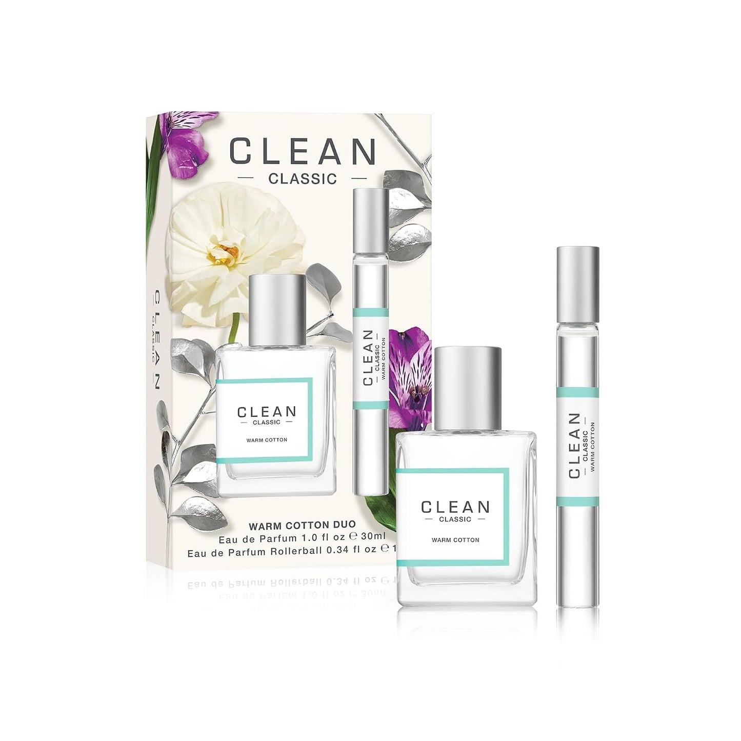 Fresh Laundry Perfume Duo - Full & Travel Size | Juicy Berry Notes & Warm Cotton Scent, Perfect Gift Set