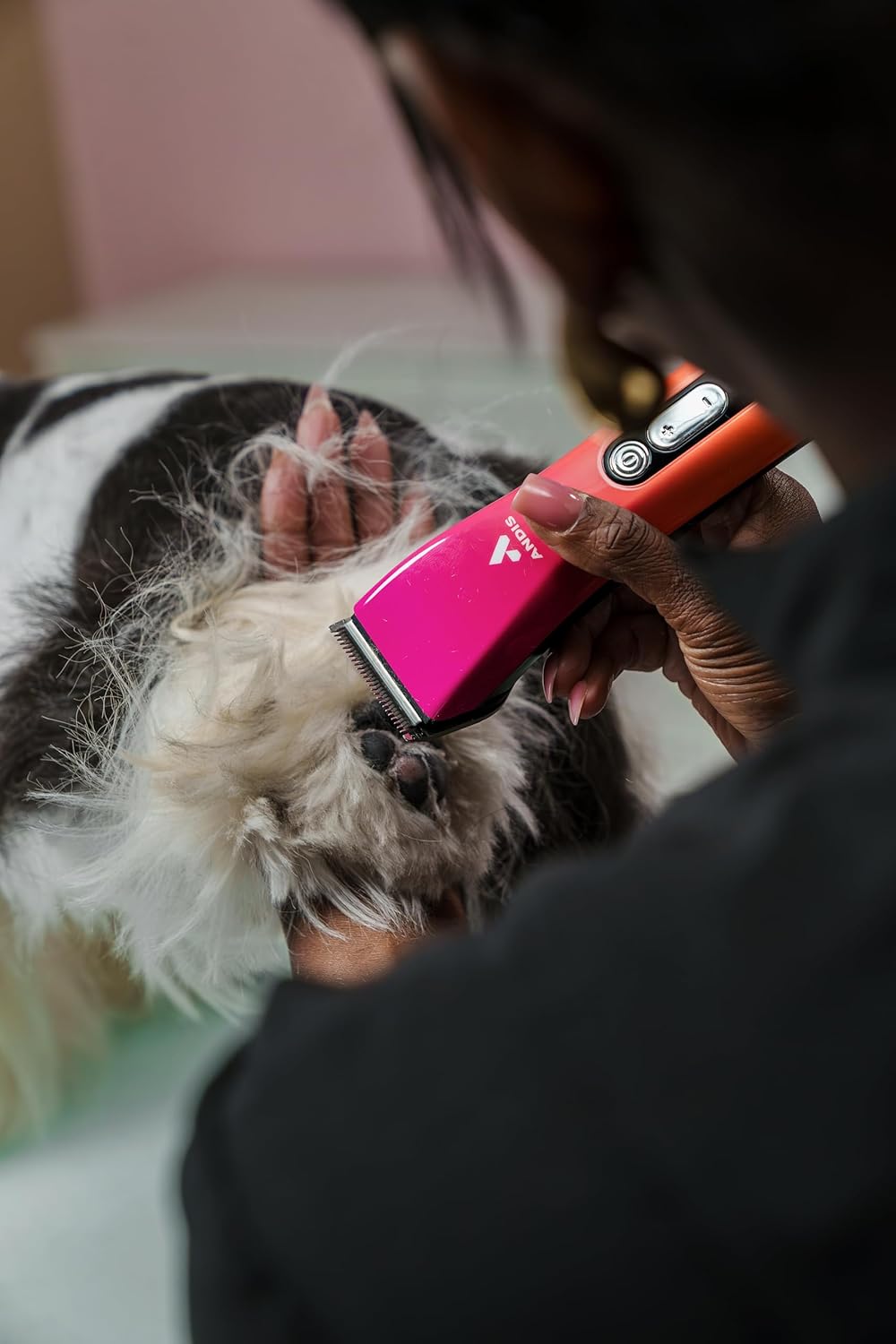 Andis ProClip 5-in-1 Pet Hair Clipper - Adjustable Blade, Cordless, Digital Display | Sunset Color