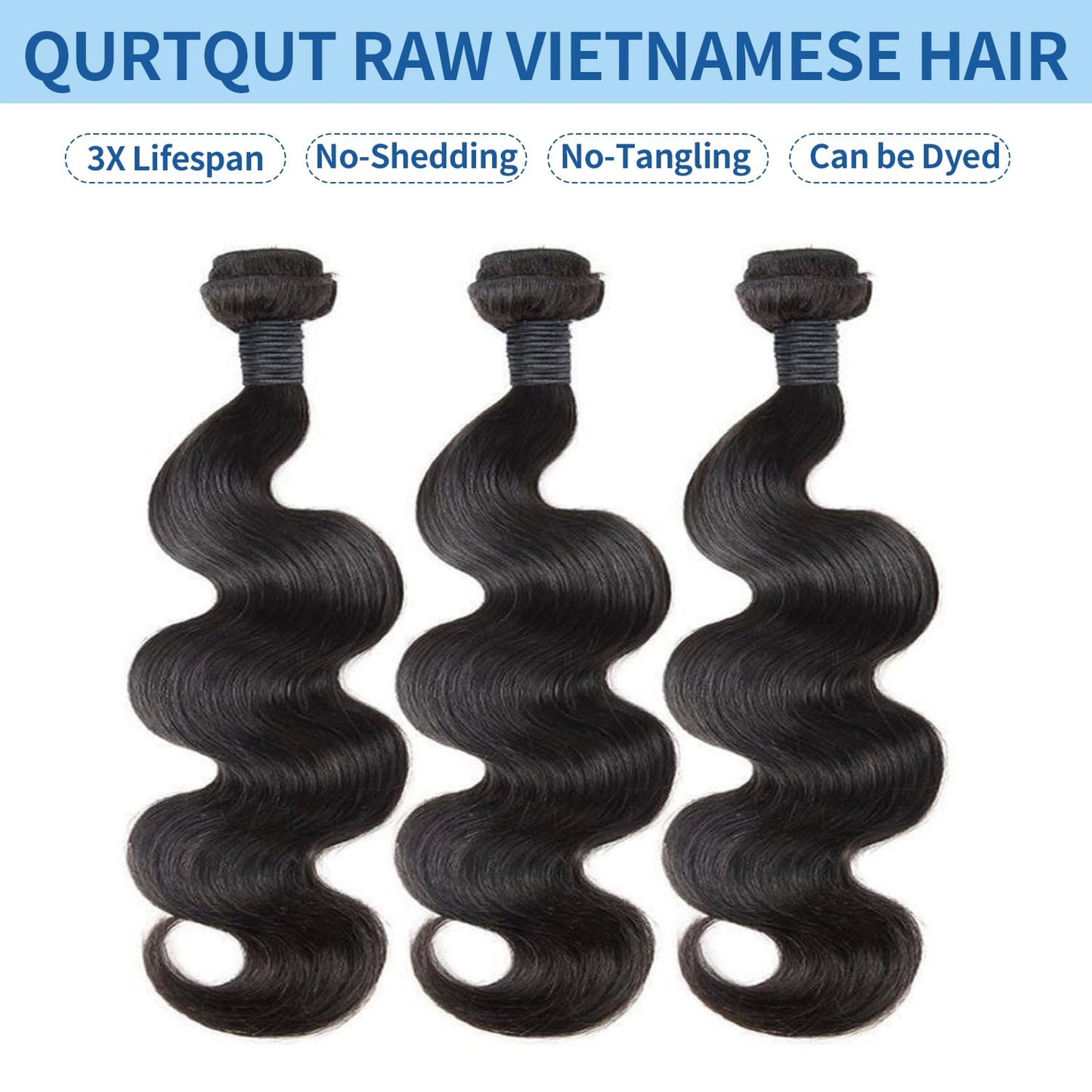 16A Raw Human Hair Bundles Body Wave Bundles Human Hair 20 22 24Inch Unprocessed Virgin Human Hair Extensions Body Wave 3 Bundles Real Human Hair Bundles weave bundles human hair Triple Lifespan