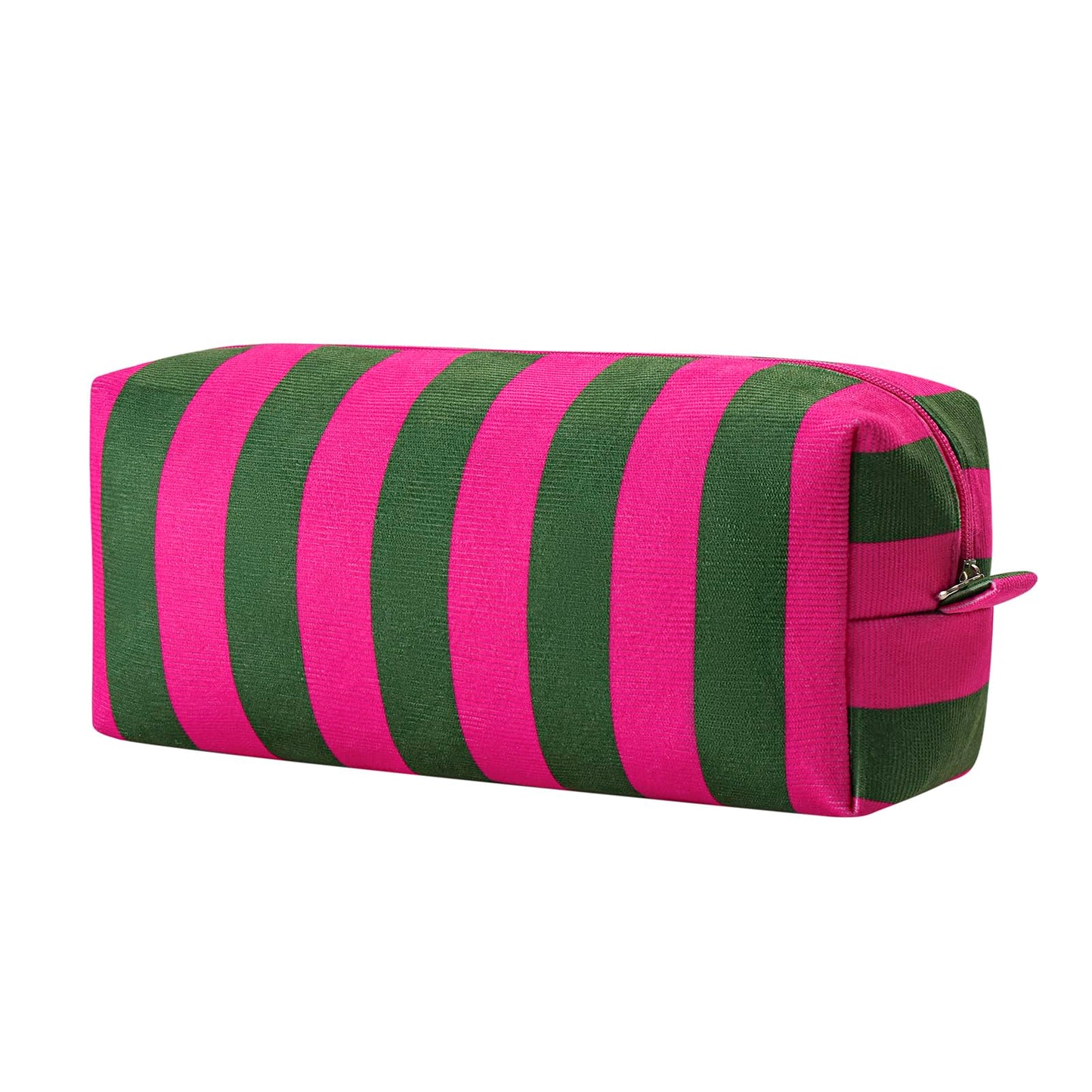 RSRSLEII Striped Hair Tools Travel Bag，Corduroy Hair Dryer Bag, Flat Iron Curling Iron Bag, Aesthetic Foldable Travel Organizer (03Rose Red&Green)