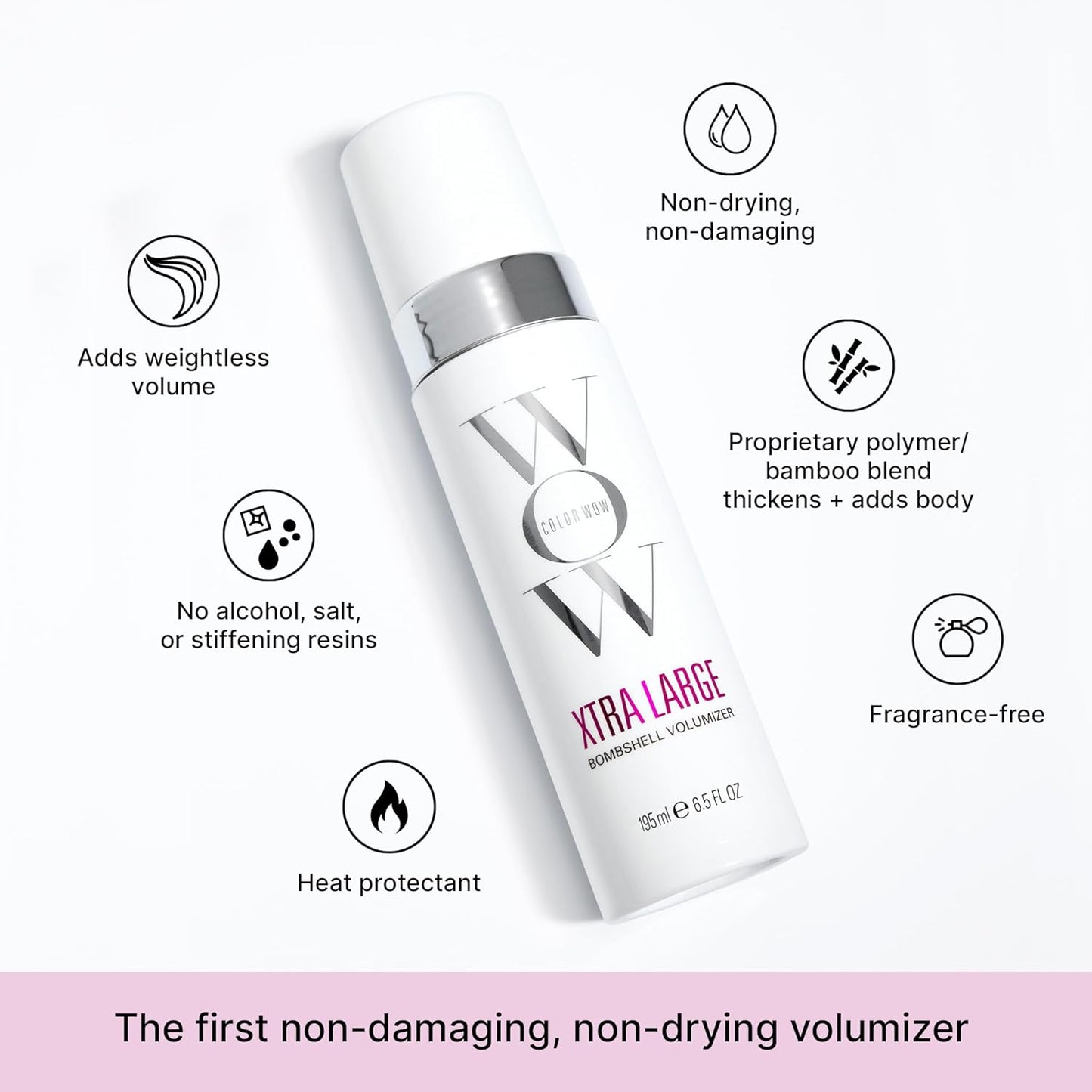 COLOR WOW Xtra Large Bombshell Volumizer - Alcohol-Free Formula for Long-Lasting Volume & Thickness
