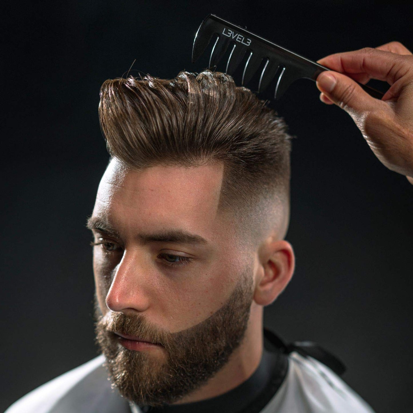 L3 Styling Comb Set - Professional Salon Look - Lightweight and Ergonomic - Comfortable and Glides Easily - Level Three - 2pc