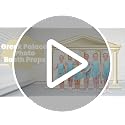 Large Greek Palace Photo Backdrop - Ancient Roman Party Prop