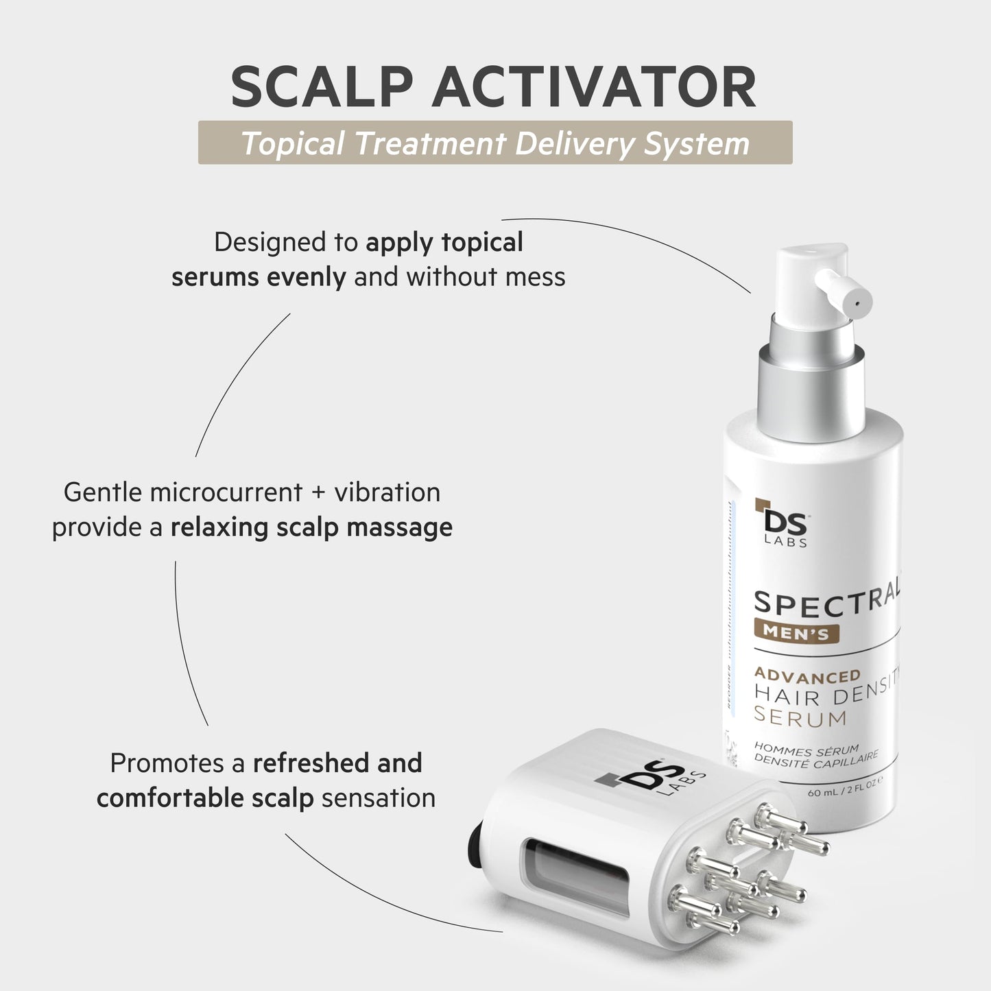 DS Labs Scalp Activator Red Light Therapy Serum Applicator for Scalp Care