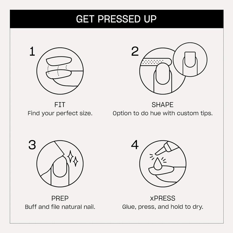OPI Press On Nails - Short Round & Squoval Accent Nail Art | 24 Count with Glue | Long Lasting, Reusable
