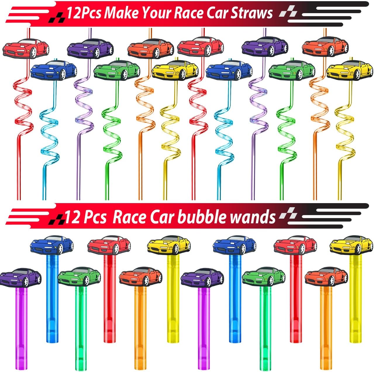 Race Car Birthday Party Favors - 232PCS Goodie Bag Stuffers & Decorations | Cars Theme Supplies