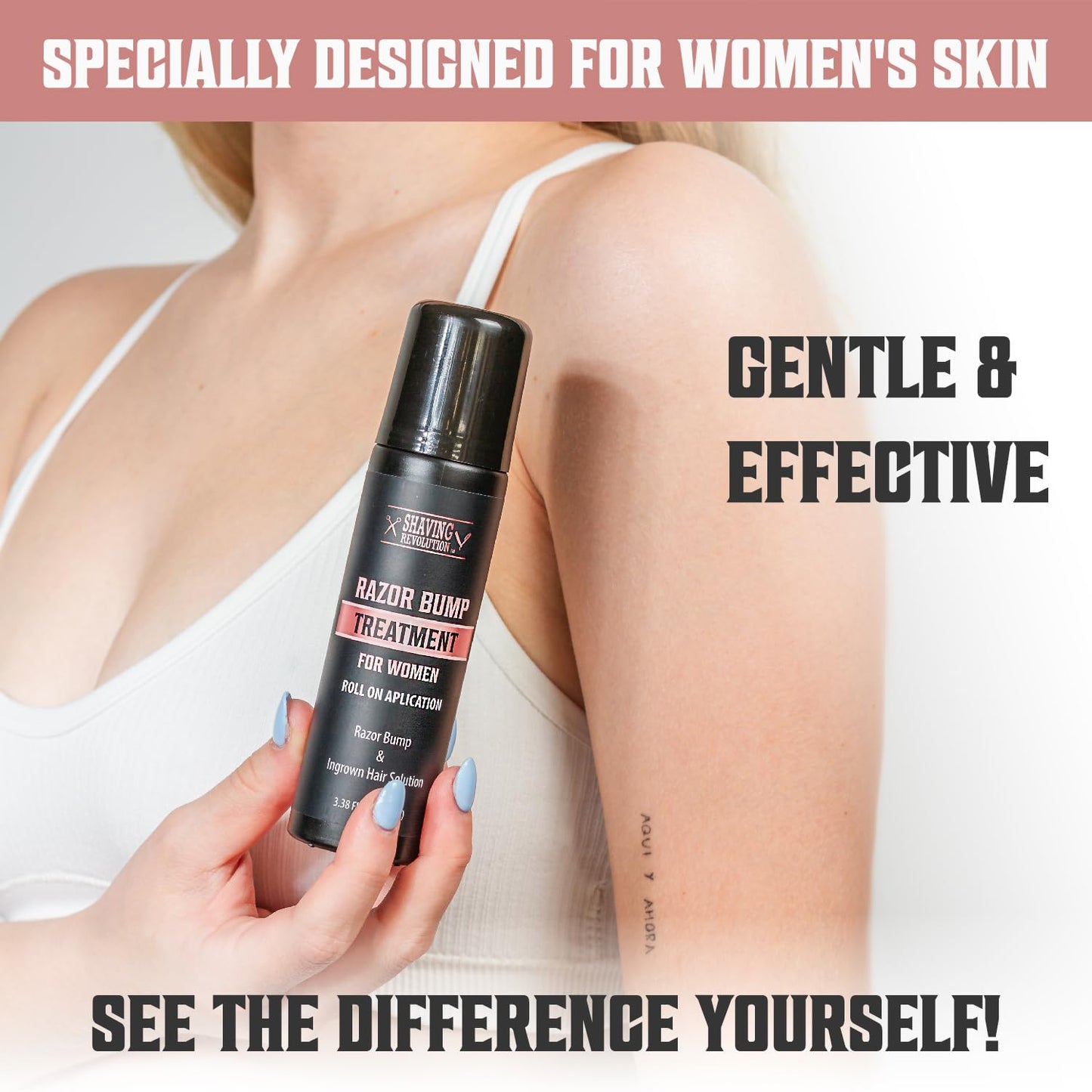 Viking Revolution Razor Bumps Treatment for Women - After Shave for Women Ingrown Hair Serum - Bump Stopper for Bikini Area with Salicylic Acid - Razor Burn Treatment 3.38 Fl Oz