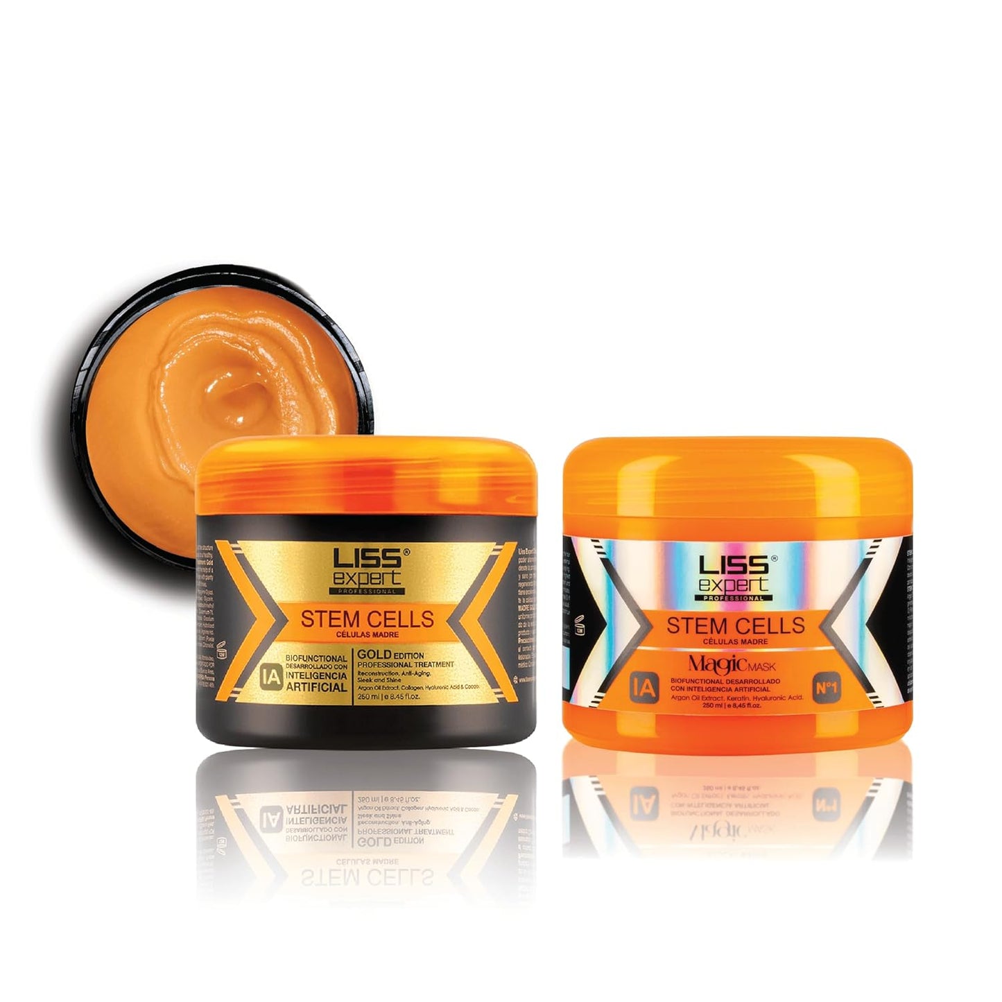 Liss Expert Hair Smoothing Treatment - Argan Oil, Collagen & Hyaluronic Acid | 8.45 fl oz, Shoulder Length