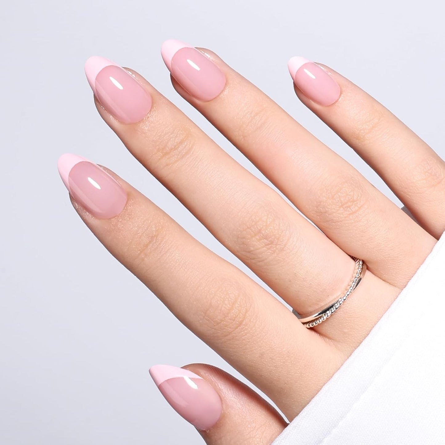 Cat Eye Press On Nails - Short Almond Fake Nails with Nail Glue | Reusable Brown Red 32-Piece Kit in 16 Sizes for Women & Girls
