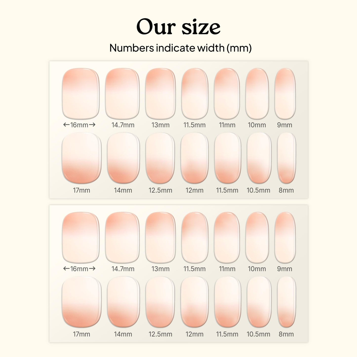 Heyhae Semi Cured Gel Nail Strips | No LED Lamp Needed | Ombre, Neutral, Spring | Easy Apply & Remove, Salon Quality |Includes 28 Strips, 1 Prep Pads, Nail File & Wooden stick- Hey, Sleepover Tonight?