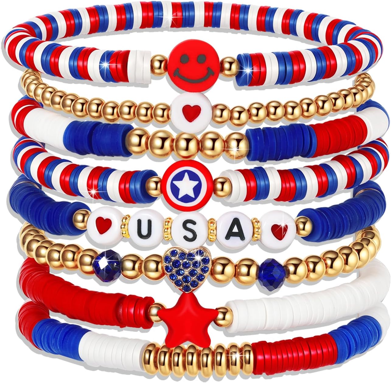Friendship Bracelets Set - Colorful Beaded Stretchable Bracelets for Teens | Stackable Gift Ideas for Holidays