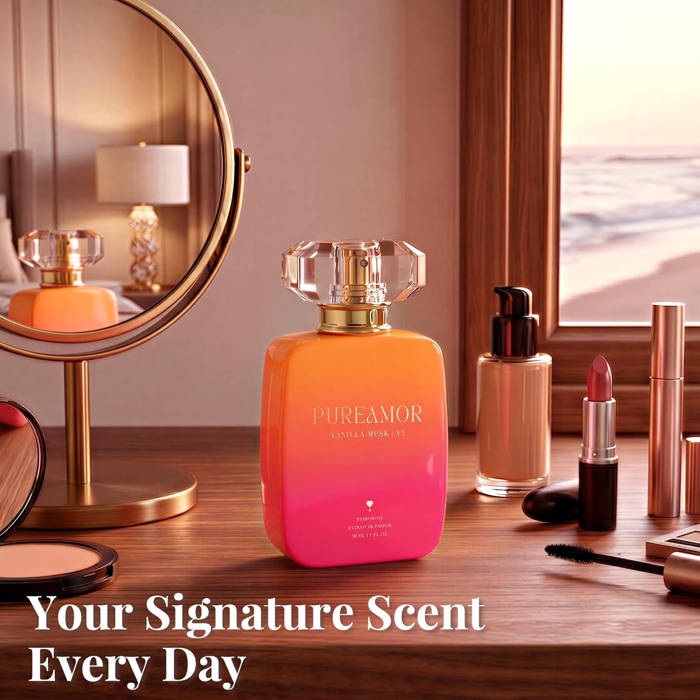Pheromone Perfume for Women - Vanilla Musk Extrait de Parfum | Long-Lasting 30% Concentration, 1.0 oz / 30 ml