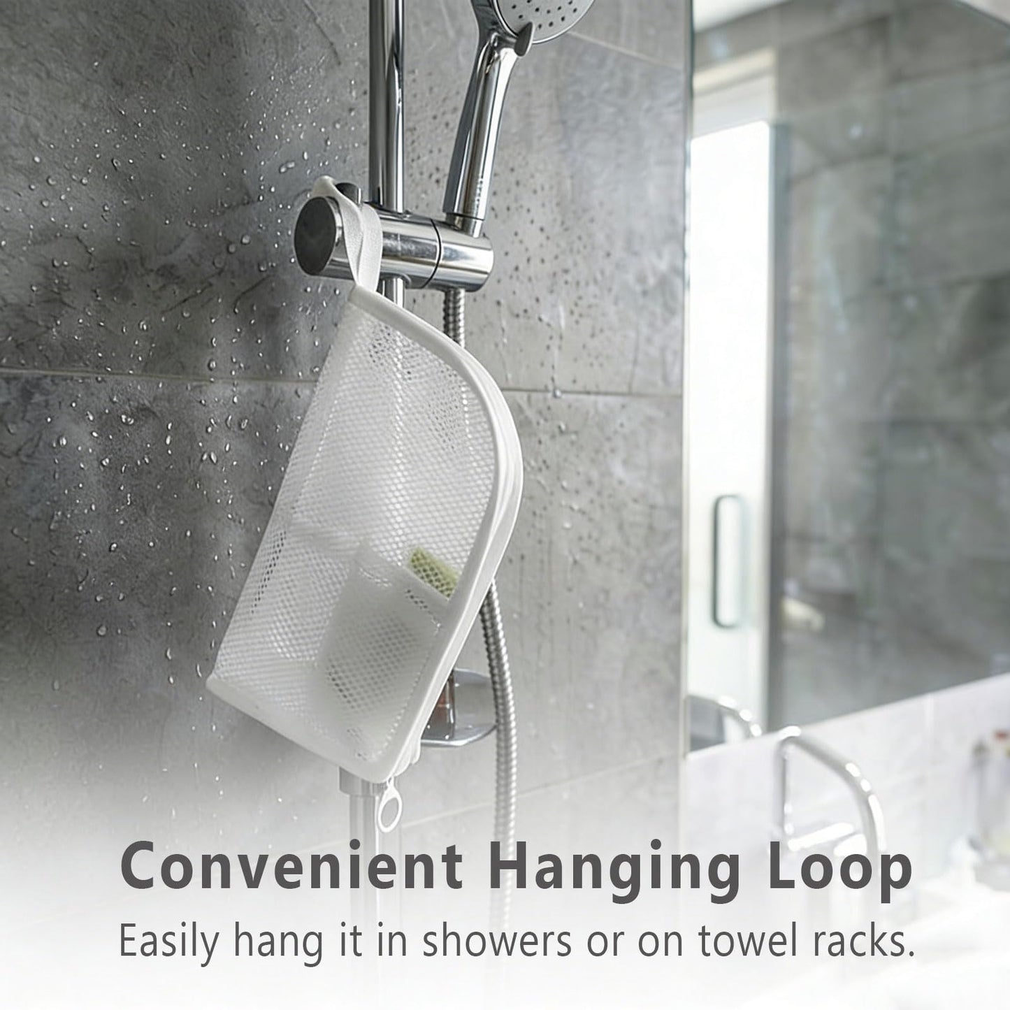 Standing Toiletry Bag, Upgrade Hanging Travel Toiletry Bag, Foldable Clear Cosmetic Organiser, Portable Lightweight Water Resistant Toiletries Storage Bag(White)