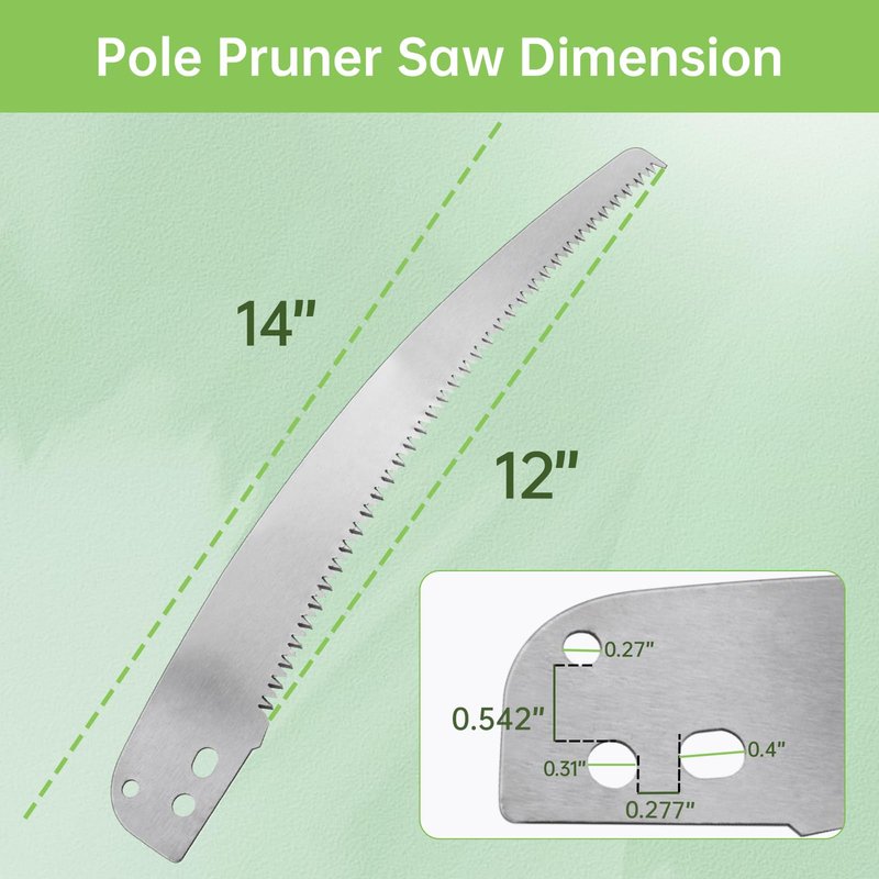 12” Pole Pruner Saw Blade Replacement for Corona TP 3841, TP 3811, TP 3714, TP 3712, TP 3702, TP 2712, TP 2612, TP 2512 & Other Most Brands Pruning Saws & Tree Trimmers