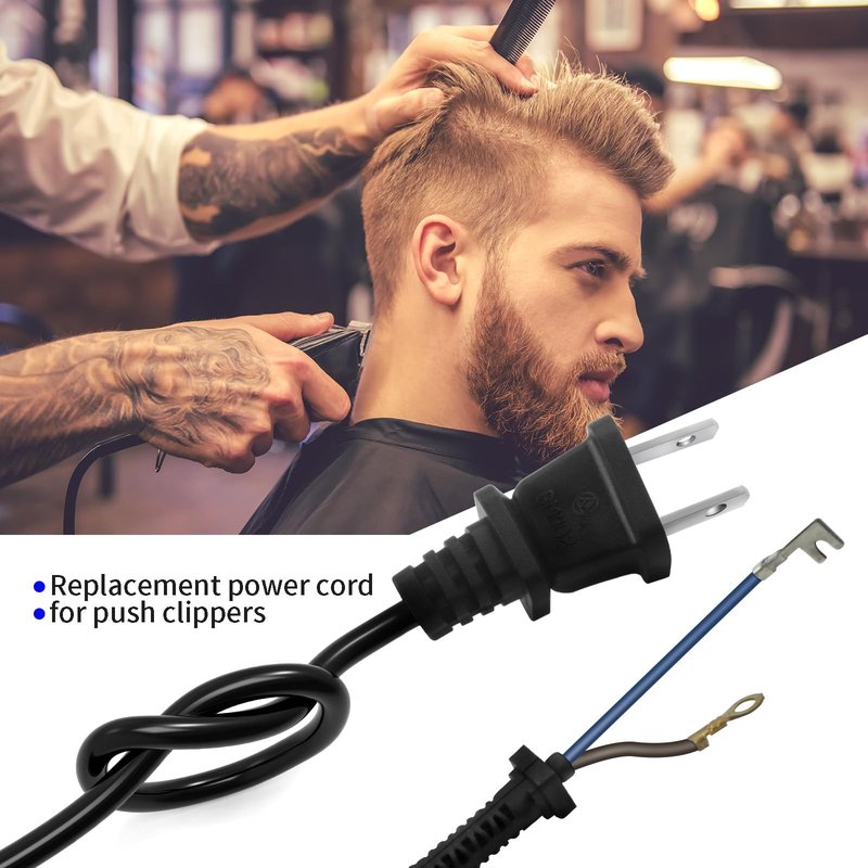 00647-500 Clipper Power Cord Compatible with Wahl Clippers 100 Inches Hair Clipper Replacement Extension Cable for Magic Clip, Super Taper, 5-Star Senior, Balding 8466 8467& More