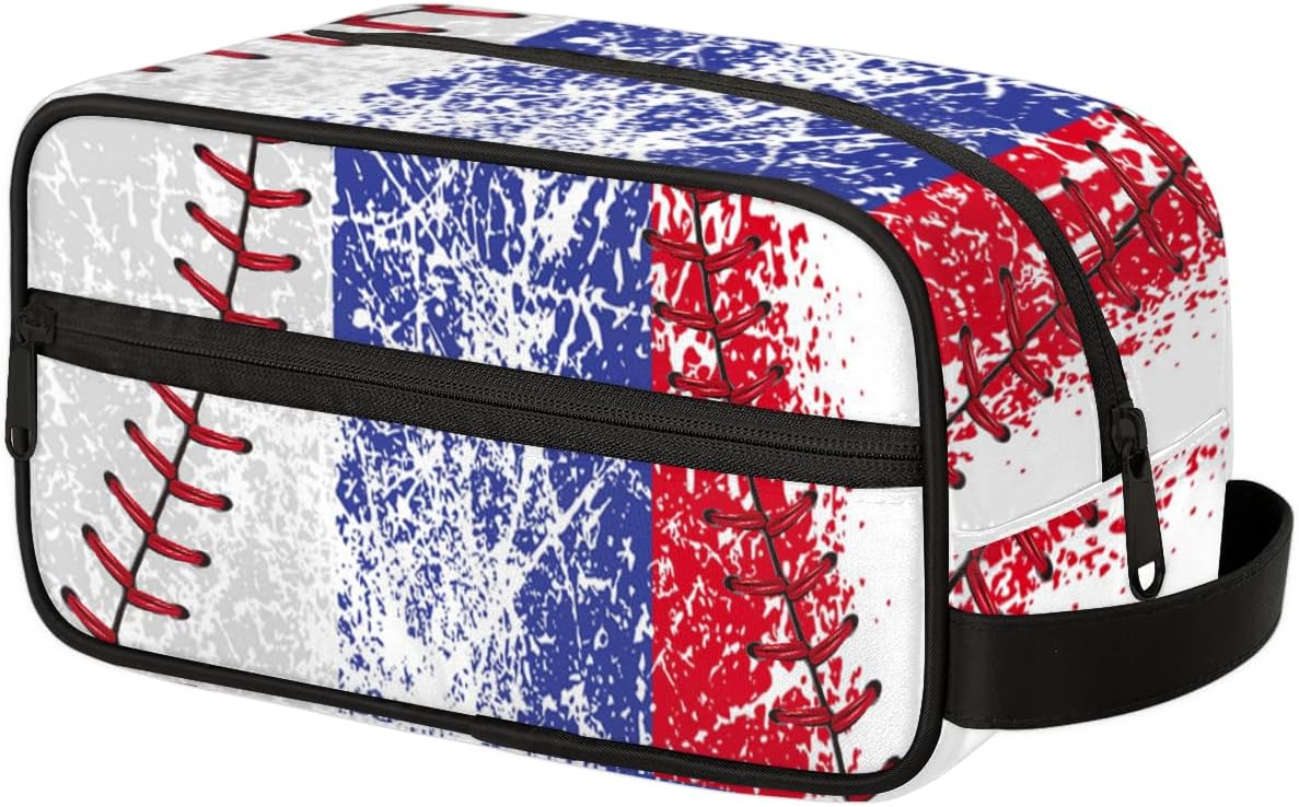 Boys Toiletry Bag - Vintage Baseball Waterproof Dopp Kit | Travel & Sports Essentials